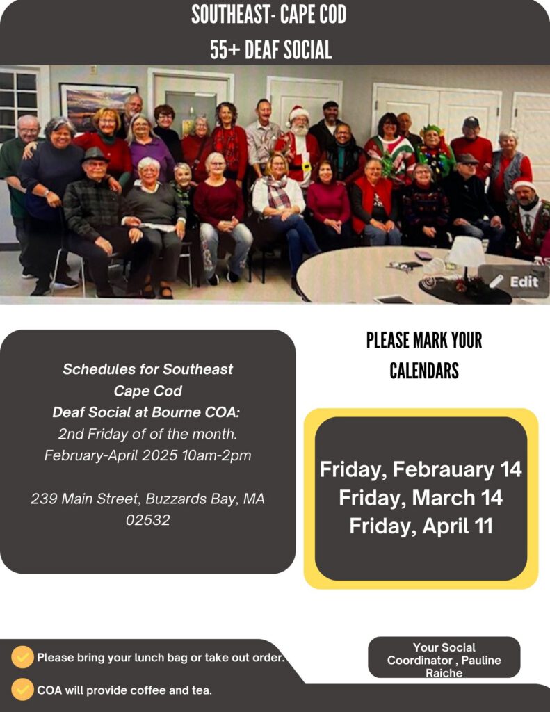 Southeast-Cape Cod 55 + Deaf Social – indoor