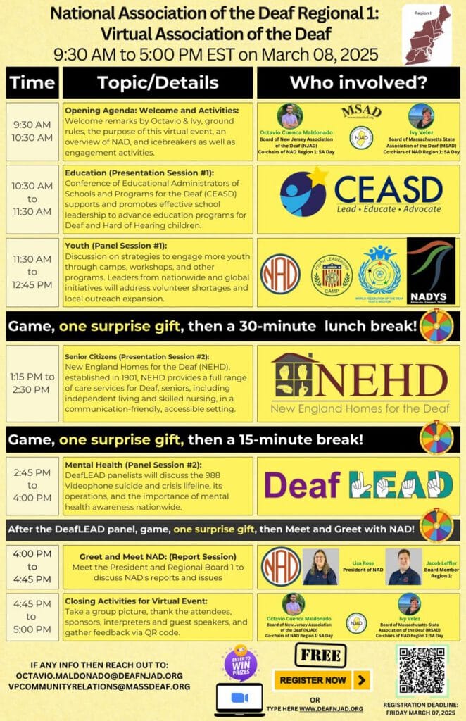 NAD Region 1: Virtual State Association Day