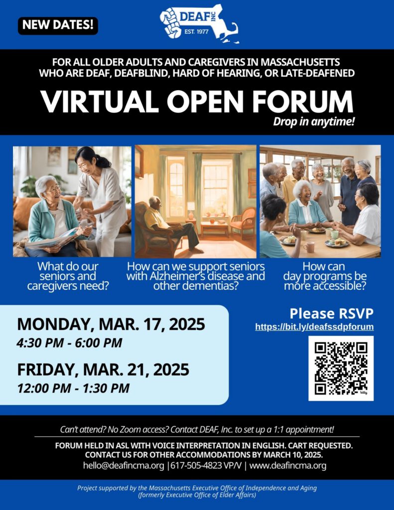 DEAF INC VIRTUAL OPEN FORUM