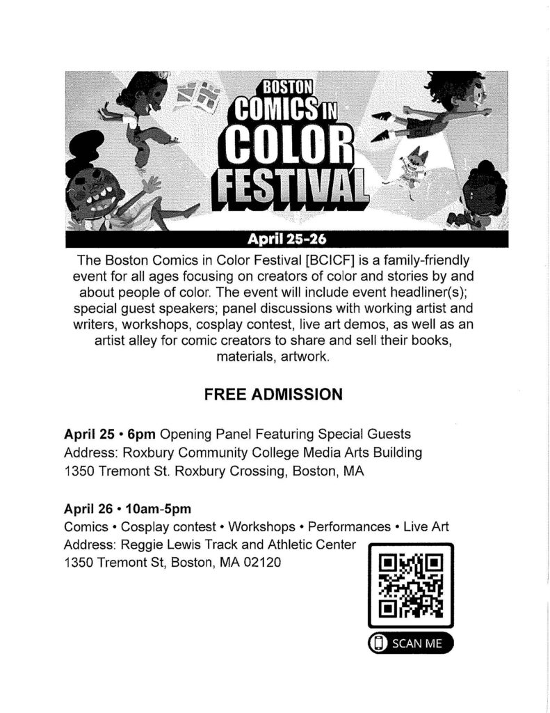 Boston Comics in Color Festival
