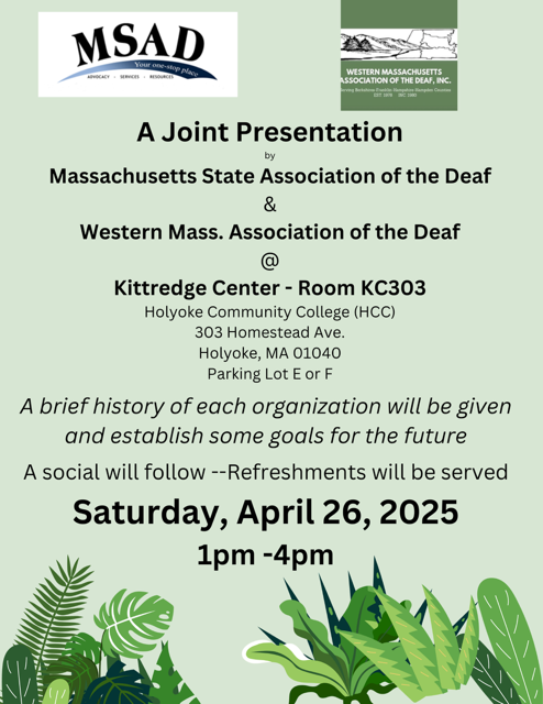 A Joint Presentation by MSAD & WMAD
