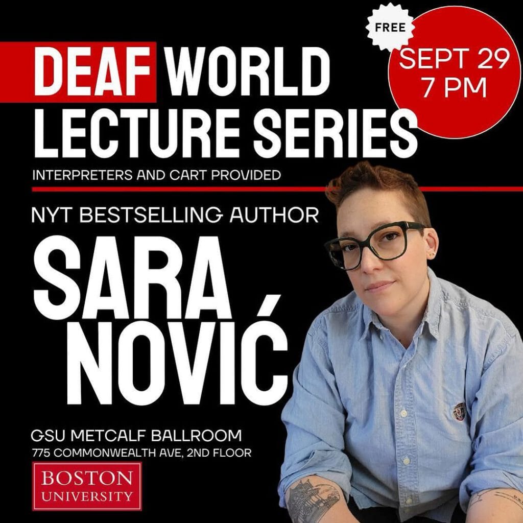 DEAF WORLD LECTURE SERIES – SARA NOVIC
