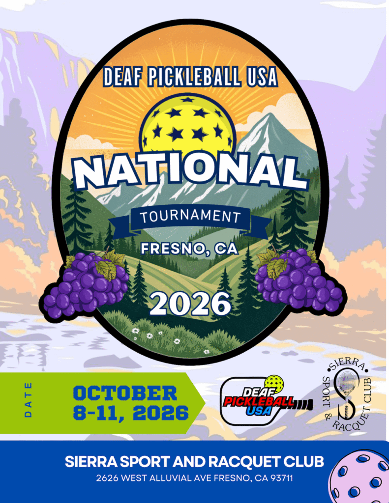 Deaf Pickeball USA National Tournament