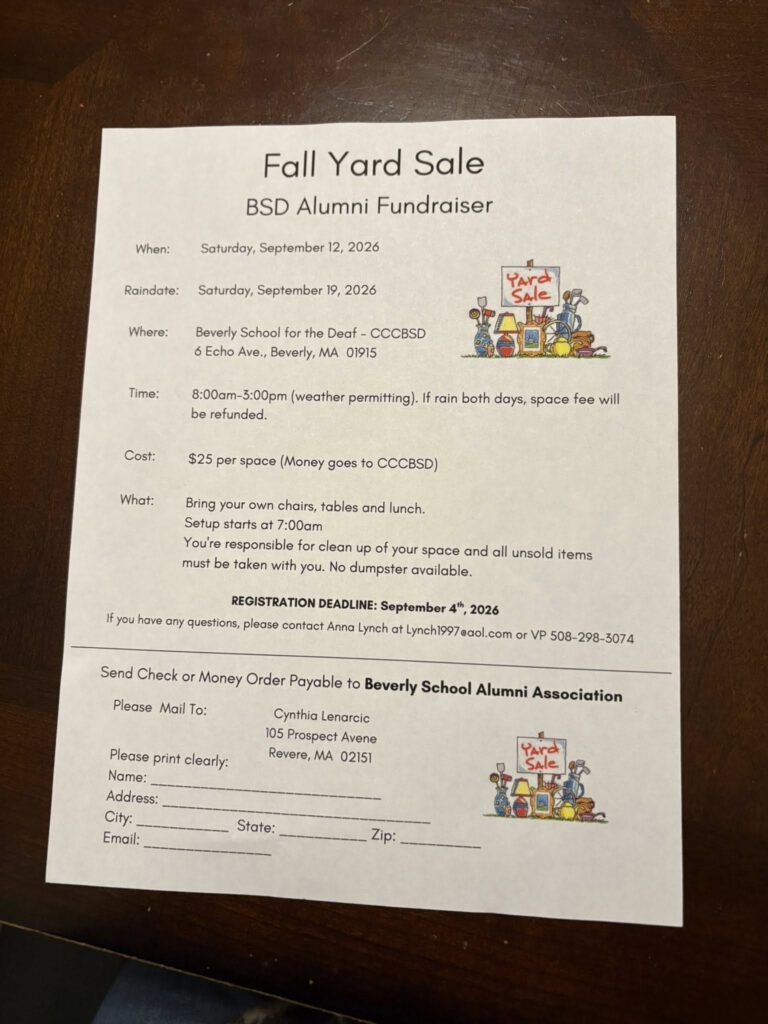Fall Yard Sale