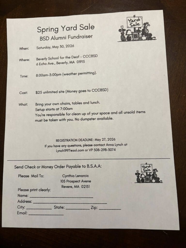 Spring Yard Sale