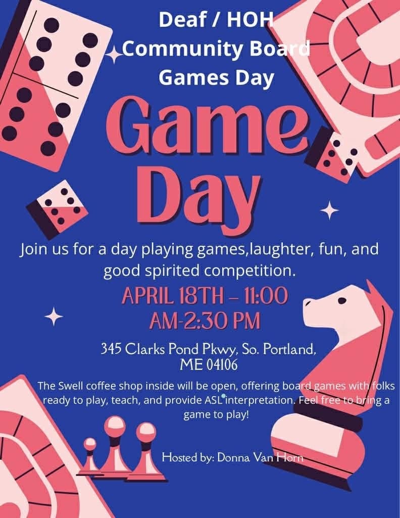 DEAF / HOH COMMUNITY BOARD GAMES DAY