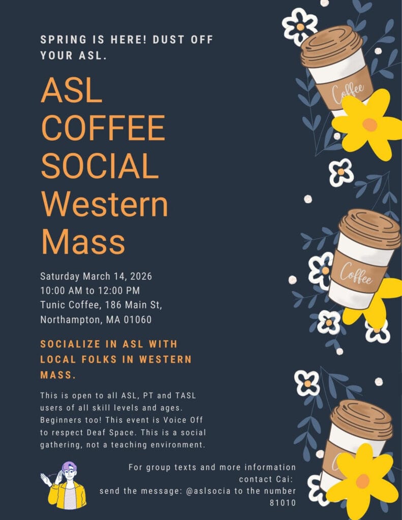ASL COFFEE SOCIAL WESTERN MASS
