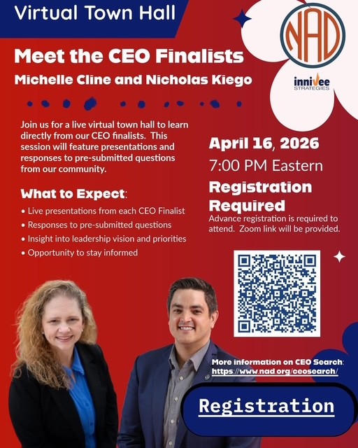 Virtual Town Hall – Meet the CEO Finalists NAD